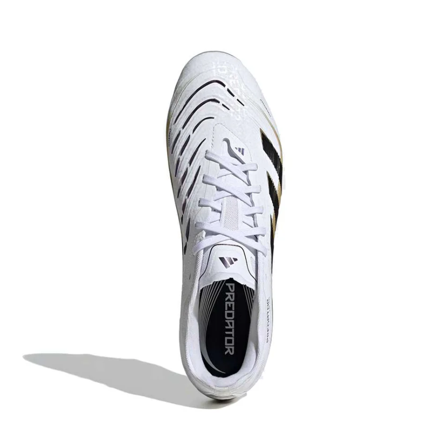 adidas Predator 25 PRO FG - Cloud White/Core Black/Gold Metallic