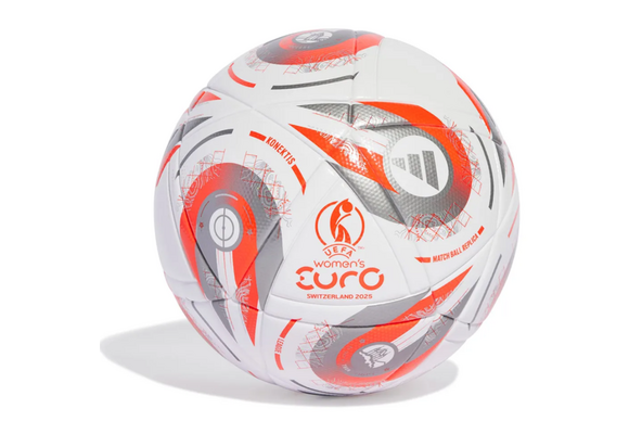 adidas Konektis Womens Euro 2025 Finale FIFA Quality Ball - White/Silver Metallic/Lucid Lemon