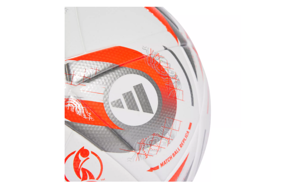adidas Konektis Womens Euro 2025 Finale FIFA Quality Ball - White/Silver Metallic/Lucid Lemon