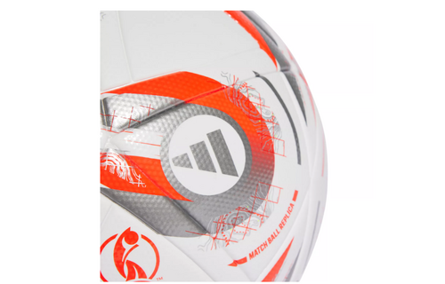 adidas Konektis Womens Euro 2025 Finale FIFA Quality Ball - White/Silver Metallic/Lucid Lemon