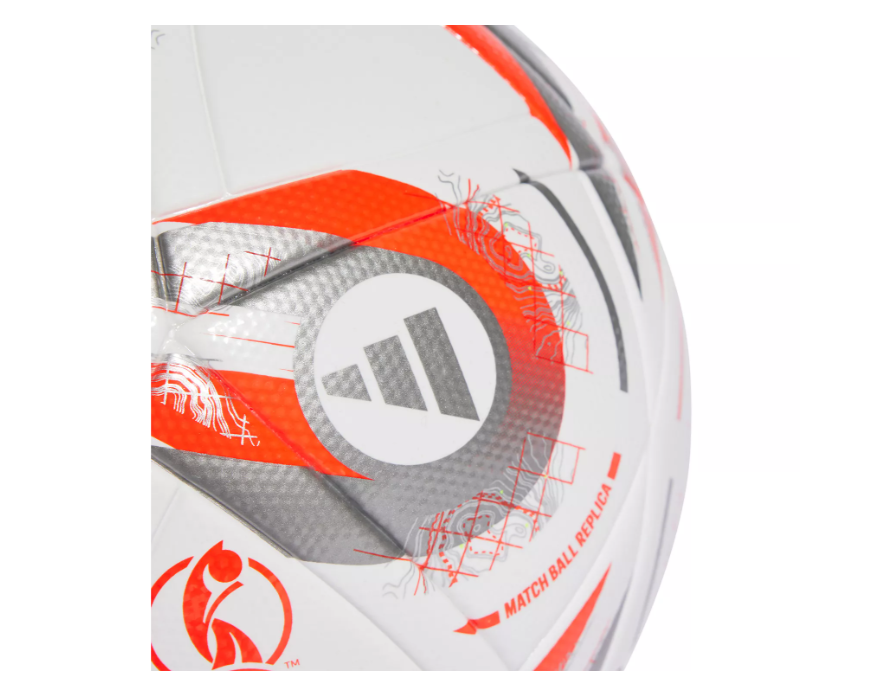 adidas Konektis Womens Euro 2025 Finale FIFA Quality Ball - White/Silver Metallic/Lucid Lemon