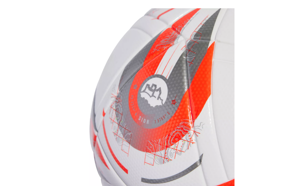 adidas Konektis Womens Euro 2025 Finale FIFA Quality Ball - White/Silver Metallic/Lucid Lemon