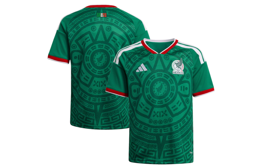 adidas Youth Mexico World Cup 2026 Home Jersey - Bold Green