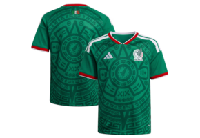 adidas Youth Mexico World Cup 2026 Home Jersey - Bold Green