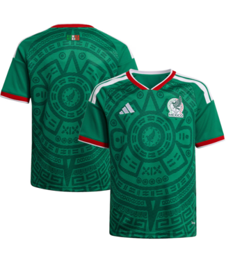 adidas adidas Youth Mexico World Cup 2026 Home Jersey - Bold Green