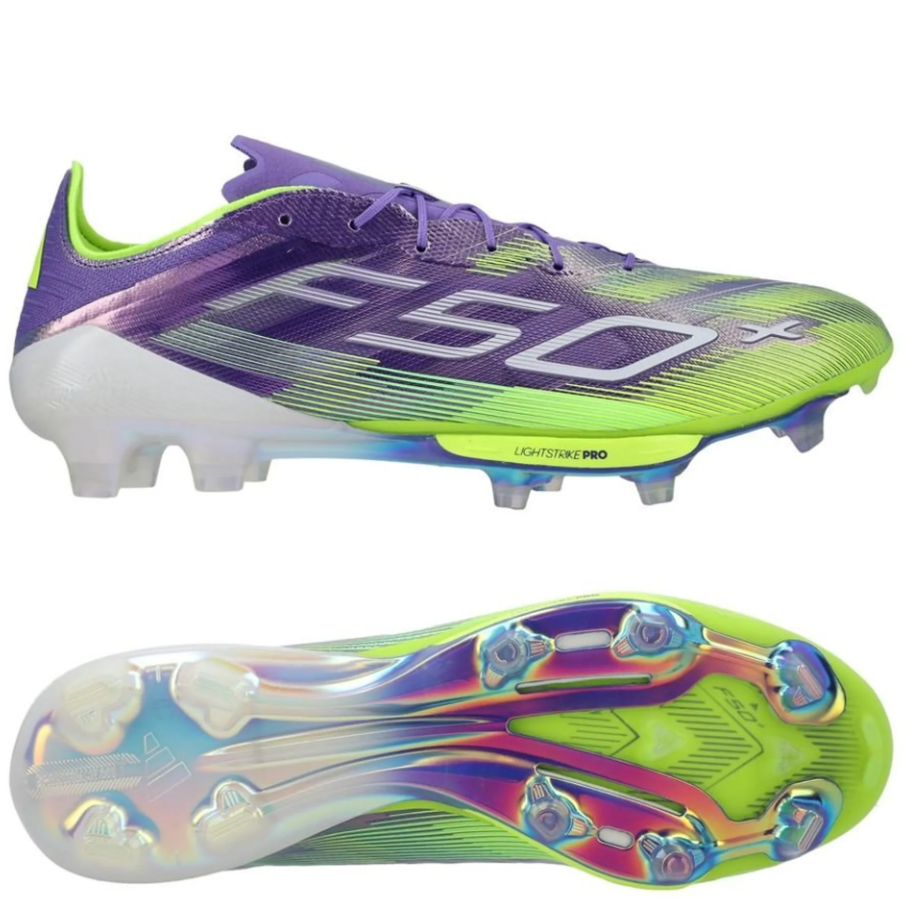 adidas F50 + Elite FG - Purple Rush/Cloud White/Lucid Lemon