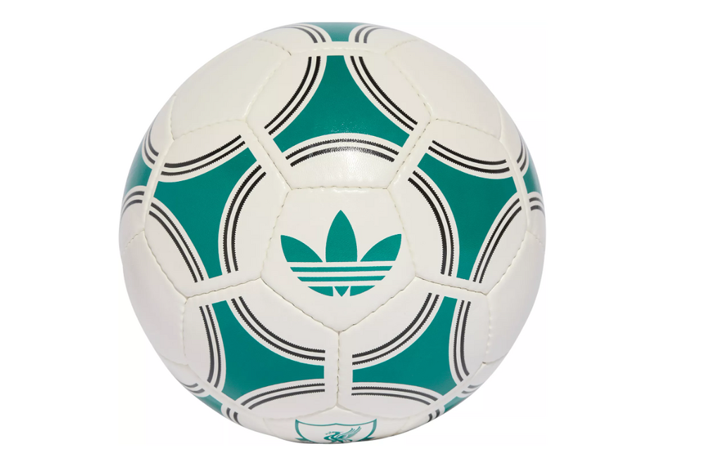 adidas Liverpool 2025 Originals Retro Soccer Ball - White/Sea Green/Black