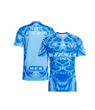 adidas adidas UANL Tigres 2025 - 26 Away Jersey - Semi Blue Burst/Semi Flash Aqua