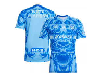 adidas UANL Tigres 2025 - 26 Third Jersey - Semi Blue Burst/Semi Flash Aqua