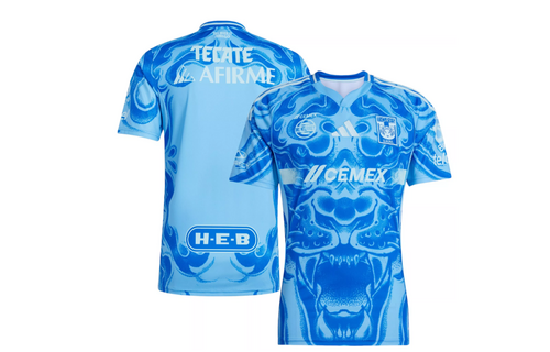 adidas UANL Tigres 2025 - 26 Away Jersey - Semi Blue Burst/Semi Flash Aqua