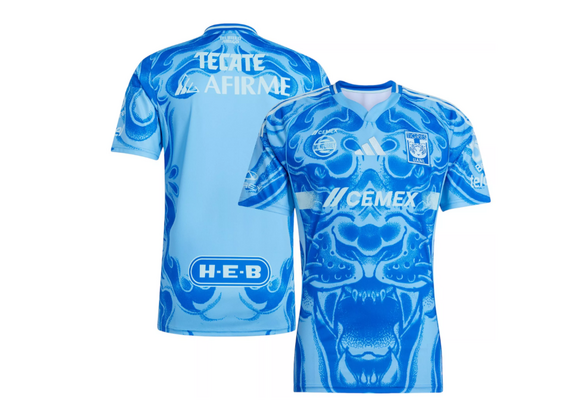 adidas UANL Tigres 2025 - 26 Third Jersey - Semi Blue Burst/Semi Flash Aqua