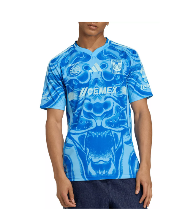 adidas adidas UANL Tigres 2025 - 26 Away Jersey - Semi Blue Burst/Semi Flash Aqua