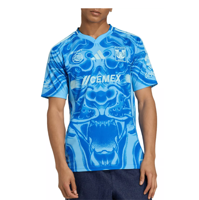 adidas UANL Tigres 2025 - 26 Away Jersey - Semi Blue Burst/Semi Flash Aqua