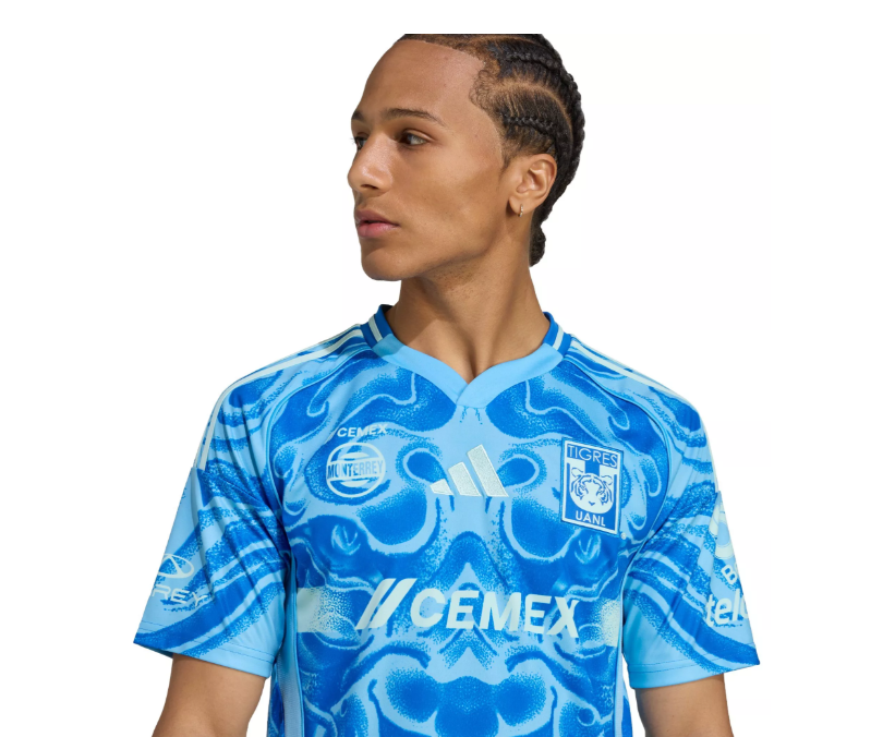 adidas UANL Tigres 2025 - 26 Away Jersey - Semi Blue Burst/Semi Flash Aqua