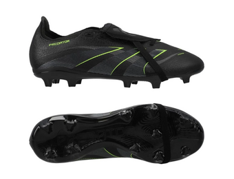 adidas Predator 25 League Fold Over Tongue FG -Core Black/Carbon/Lucid Lemon