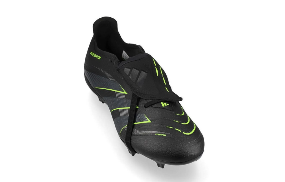 adidas Predator 25 League Fold Over Tongue FG -Core Black/Carbon/Lucid Lemon