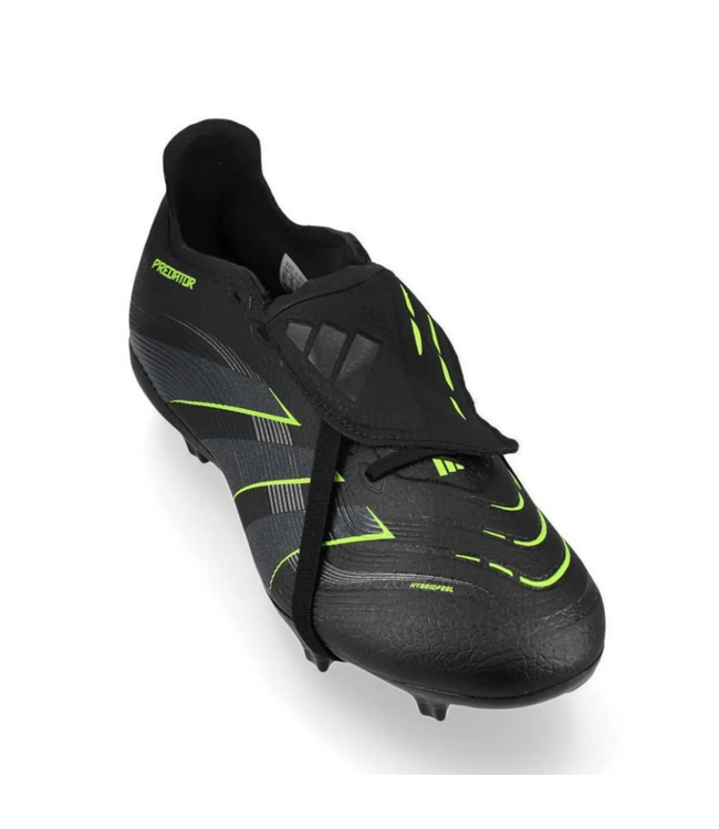 adidas adidas Predator 25 League Fold Over Tongue FG -Core Black/Carbon/Lucid Lemon