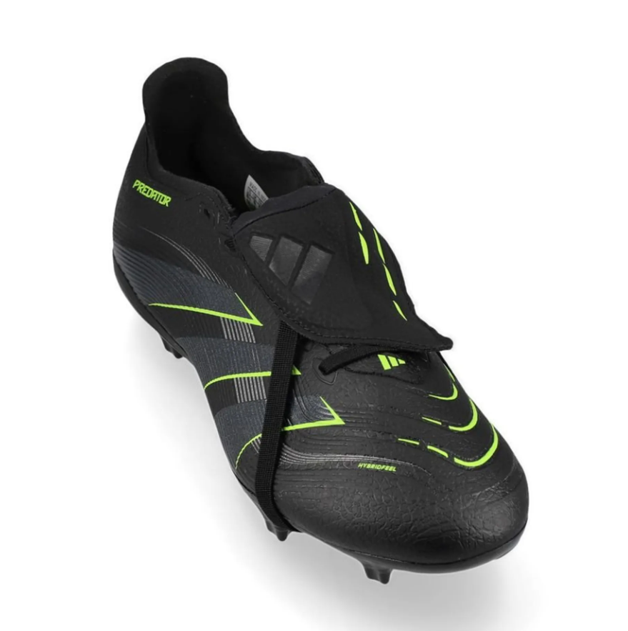 adidas Predator 25 League Fold Over Tongue FG -Core Black/Carbon/Lucid Lemon