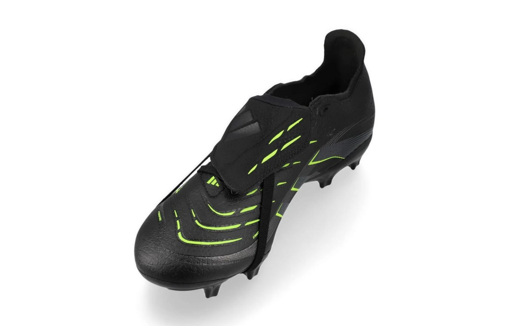 adidas Predator 25 League Fold Over Tongue FG -Core Black/Carbon/Lucid Lemon