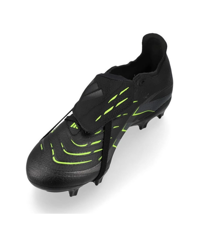 adidas adidas Predator 25 League Fold Over Tongue FG -Core Black/Carbon/Lucid Lemon