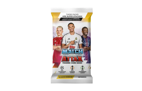 Topps 2025 -26 Match Attax UEFA Club Champions League Trading Cards - Single Pack