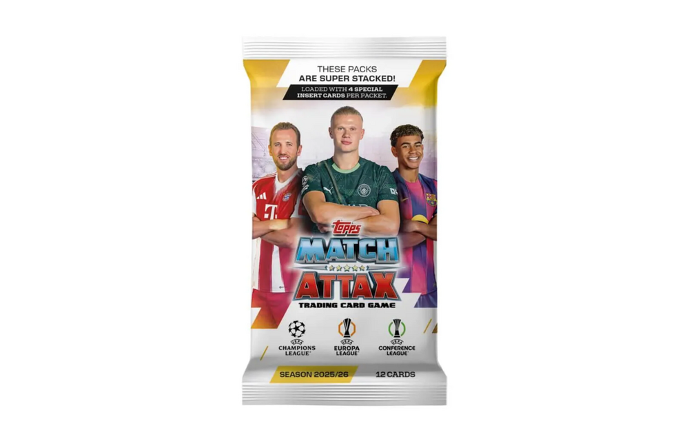 Topps 2025 -26 Match Attax UEFA Club Champions League Trading Cards - Single Pack