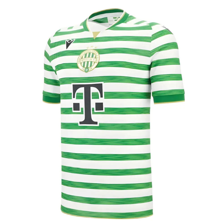 Macron Ferencváros 2025 - 26 Authentic Home Jersey - Green/White/Gold