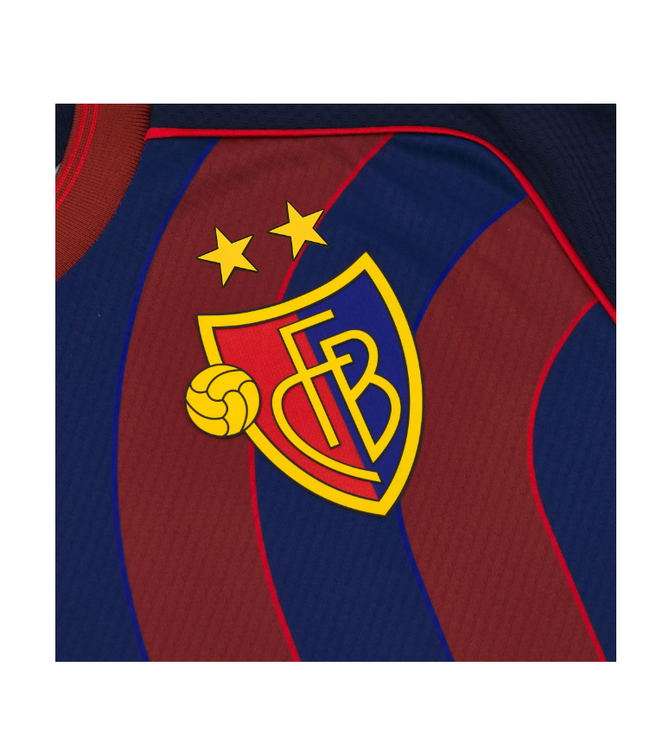 Macron Macron FC Basel 2025- 26 Authentic Home Jersey - Red/Royal Blue/Gold