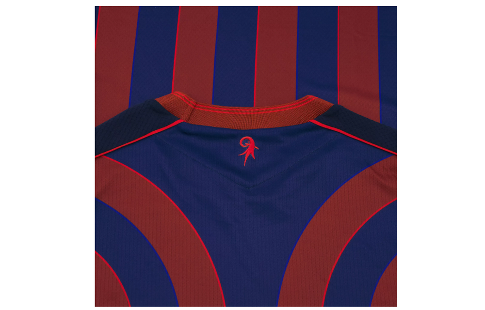 Macron FC Basel 2025- 26 Authentic Home Jersey - Red/Royal Blue/Gold