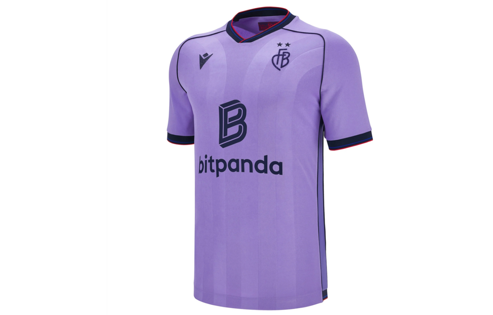 Macron FC Basel 2025- 26 Authentic Away Jersey - Purple/Black