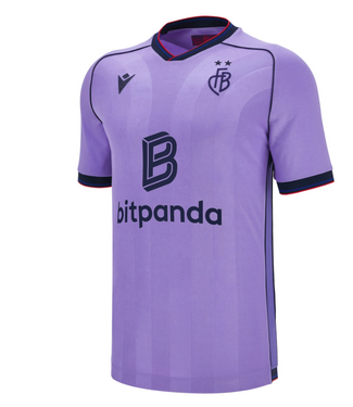 Macron Macron FC Basel 2025- 26 Authentic Away Jersey - Purple/Black