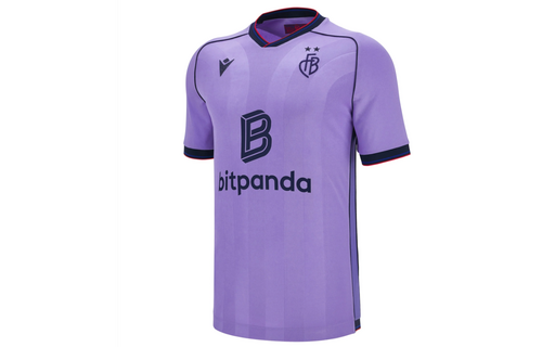 Macron FC Basel 2025- 26 Authentic Away Jersey - Purple/Black