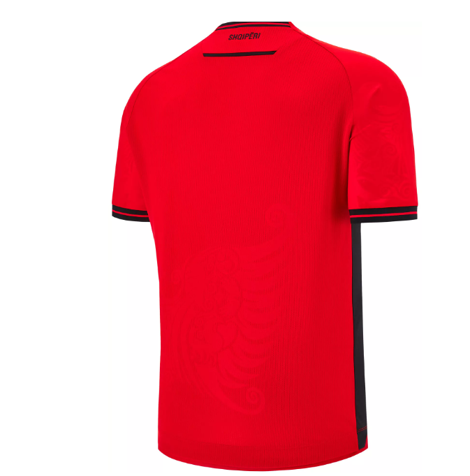 Macron Albania WC World Cup 2026 Authentic Home Jersey - Red/Black
