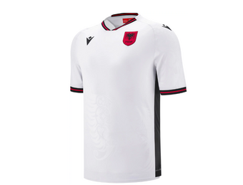 Macron Albania WC World Cup 2026 Authentic Away Jersey - White/Black