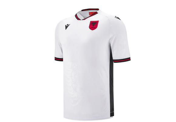 Macron Albania WC World Cup 2026 Authentic Away Jersey - White/Black