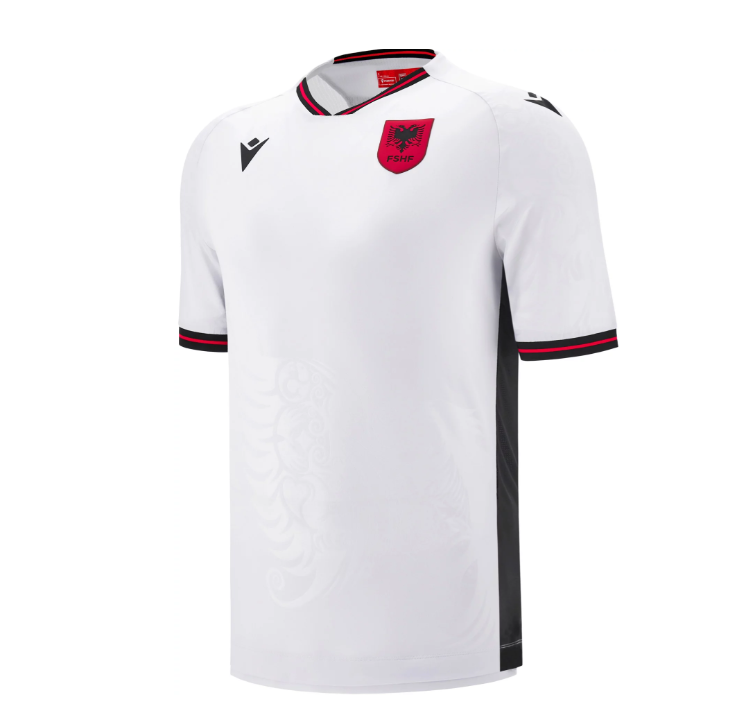Macron Albania WC World Cup 2026 Authentic Away Jersey - White/Black