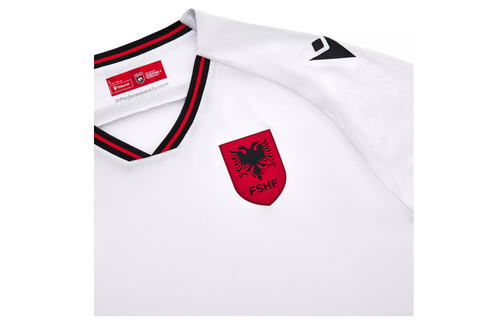 Macron Albania WC World Cup 2026 Authentic Away Jersey - White/Black