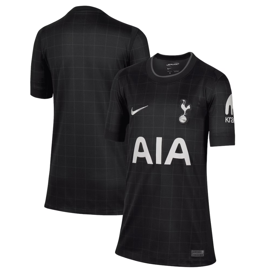 Nike Tottenham Hotspur 2025 - 26 Youth Away Jersey - Black/Light Iron Ore