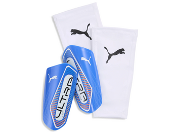 Puma 2025 Ultra Light Sleeve Shin Guards - Ultra Blue/White/Glowing Red