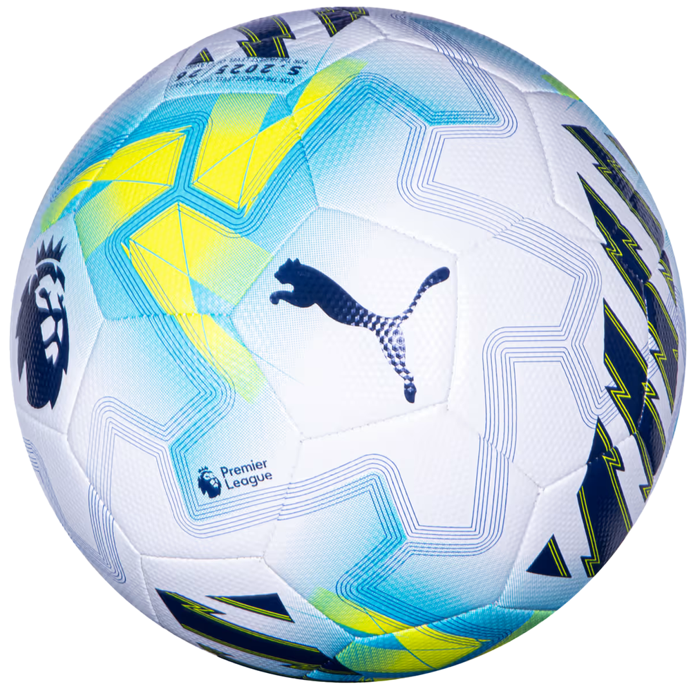 Puma Premier League 2025 - 26  Orbita Cup Lights Ball - White/Team Aqua/Ultra Blue