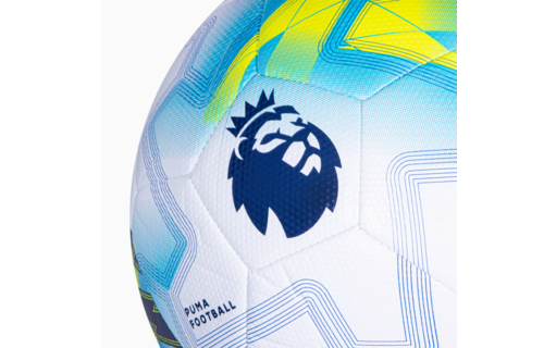 Puma Premier League 2025 - 26  Orbita Cup Lights Ball - White/Team Aqua/Ultra Blue
