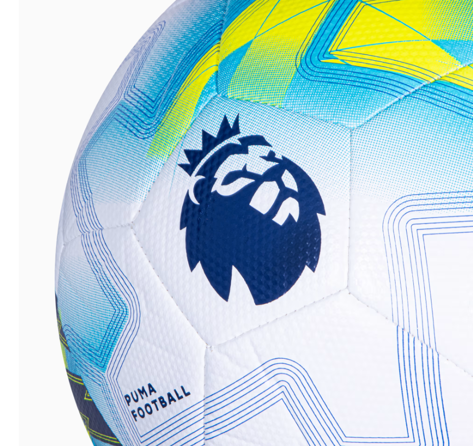 Puma Premier League 2025 - 26  Orbita Cup Lights Ball - White/Team Aqua/Ultra Blue