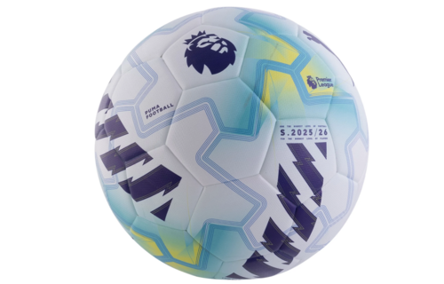 Puma Premier League 2025 - 26  Orbita Cup Lights Ball - White/Team Aqua/Ultra Blue
