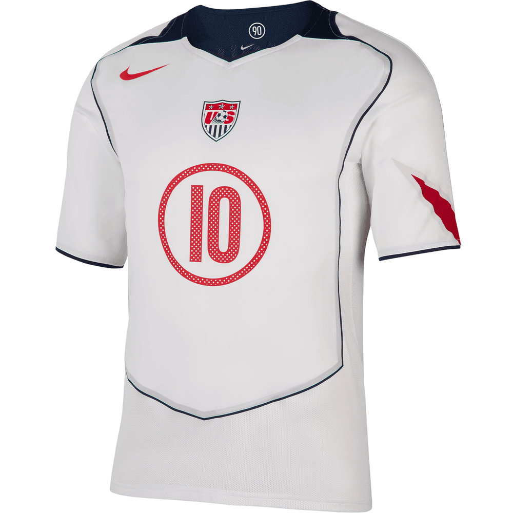 Nike USA United States USMNT 2004 Landon Donovan T90 Reissue Home Jersey - White/College Navy/Red