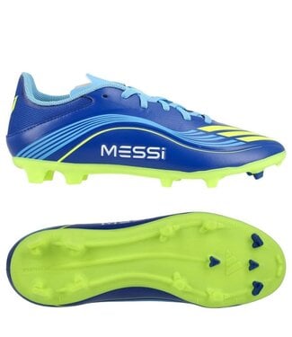 adidas adidas Jr F50 League Messi VIS10N FG / MG - Royal Blue/Solar Yellow/Semi Blue Burst