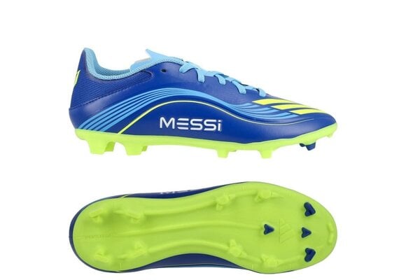 adidas Jr F50 League Messi VIS10N FG / MG - Royal Blue/Solar Yellow/Semi Blue Burst