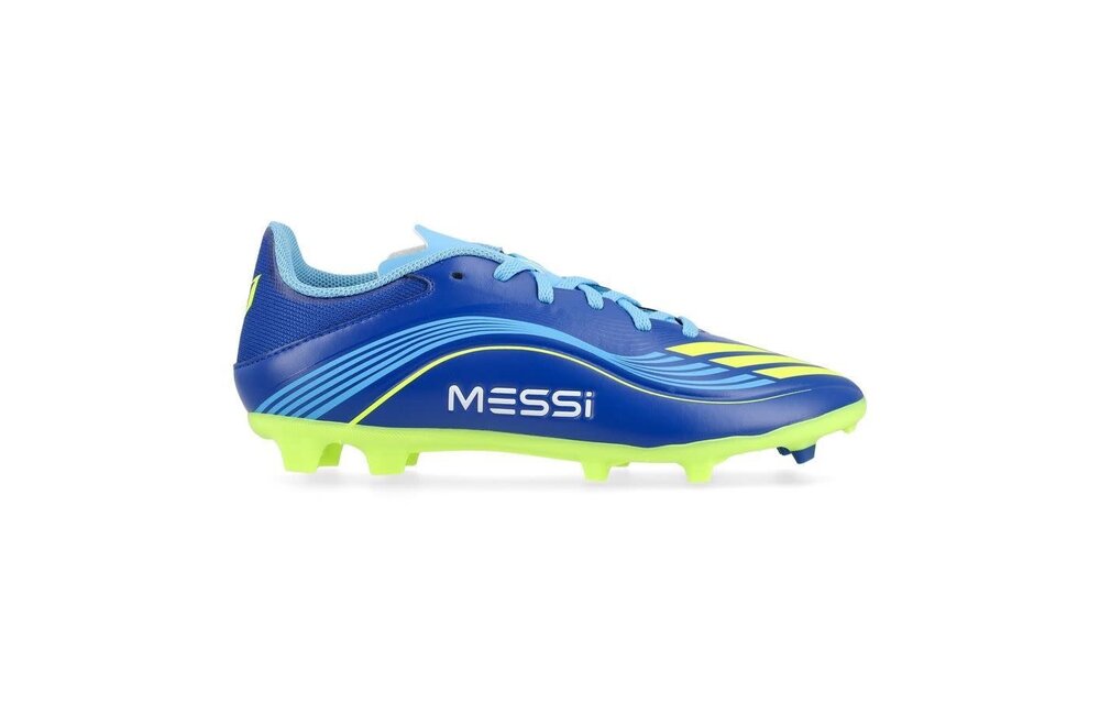 adidas Jr F50 League Messi VIS10N FG / MG - Royal Blue/Solar Yellow/Semi Blue Burst