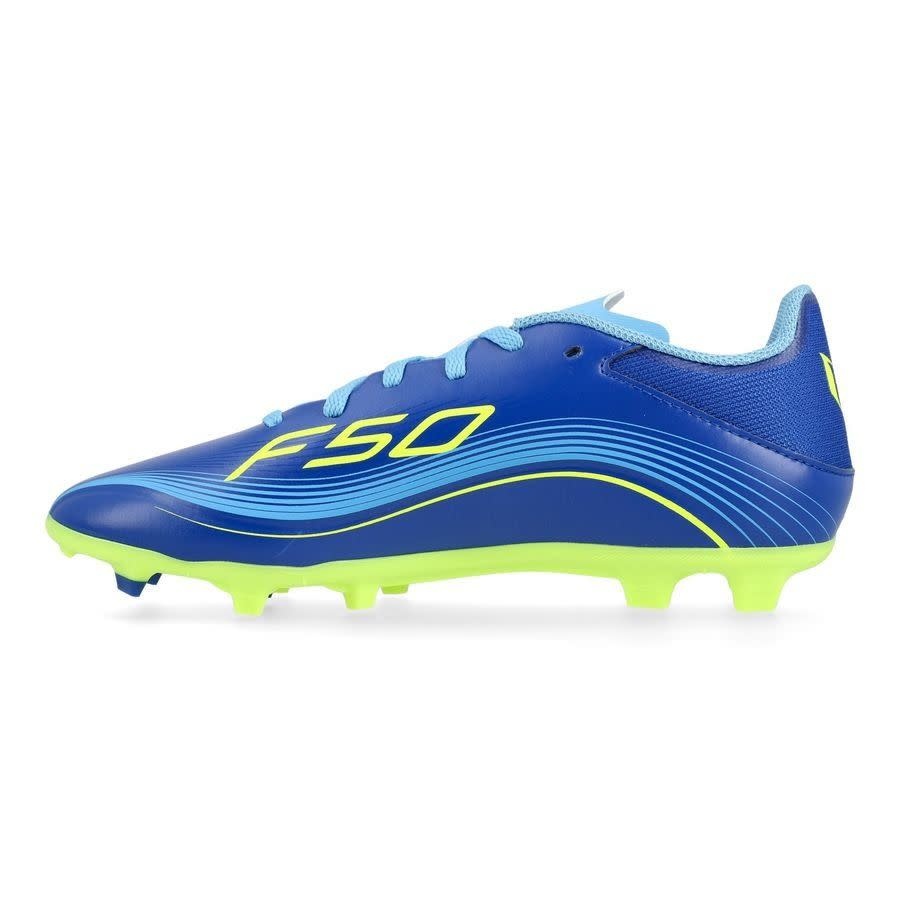 adidas Jr F50 League Messi VIS10N FG / MG - Royal Blue/Solar Yellow/Semi Blue Burst