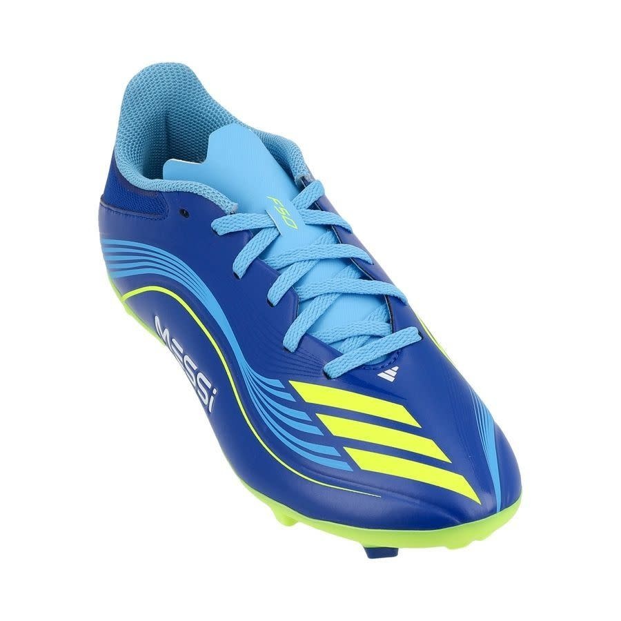adidas Jr F50 League Messi VIS10N FG / MG - Royal Blue/Solar Yellow/Semi Blue Burst
