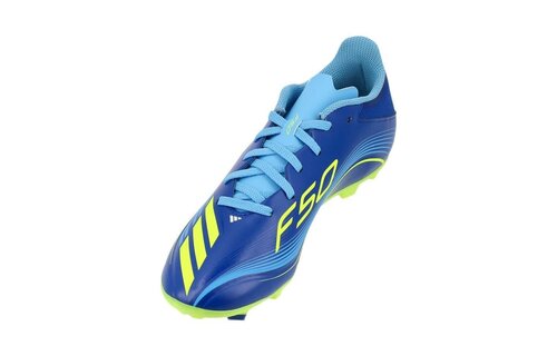 adidas Jr F50 League Messi VIS10N FG / MG - Royal Blue/Solar Yellow/Semi Blue Burst